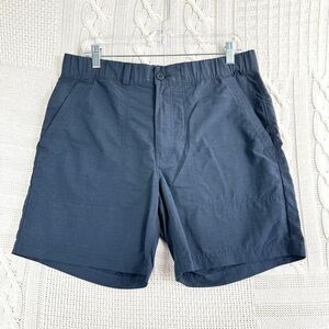 REI CO-OP Hiking Shorts Mens M Blue Nylon Ripstop Performance 7" Shorts